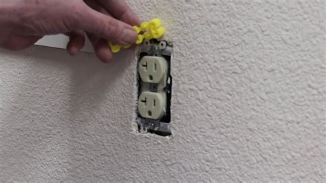 identify holes in a steel electrical outlet box|how to repair electrical outlet.